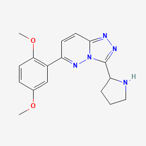 6-(2,5-Dimethoxyphenyl)-3-(pyrrolidin-2-yl)-[1,2,4]triazolo[4,3-b]pyridazine