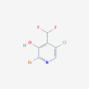 2-Bromo-5-chloro-4-(difluoromethyl)pyridin-3-ol