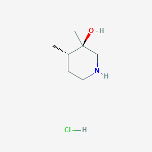 trans-3,4-Dimethylpiperidin-3-ol hydrochloride