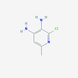 molecular formula C6H8ClN3 B11785024 2-Chloro-6-methylpyridine-3,4-diamine CAS No. 1624261-30-8