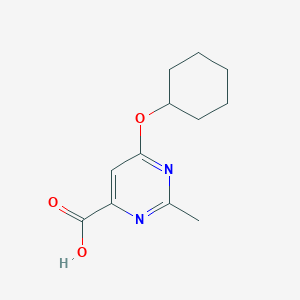 6-(Cyclohexyloxy)-2-methylpyrimidine-4-carboxylic acid