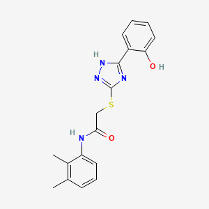 molecular formula C18H18N4O2S B11785127 N-(2,3-Dimethylphenyl)-2-((3-(2-hydroxyphenyl)-1H-1,2,4-triazol-5-yl)thio)acetamide 