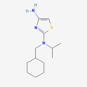 molecular formula C13H23N3S B11785319 N2-(Cyclohexylmethyl)-N2-isopropylthiazole-2,4-diamine 