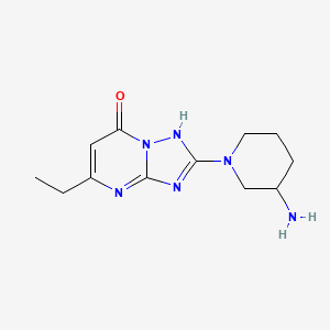 2-(3-Aminopiperidin-1-yl)-5-ethyl-[1,2,4]triazolo[1,5-a]pyrimidin-7(4H)-one