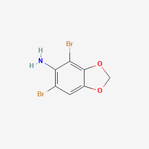 4,6-Dibromobenzo[d][1,3]dioxol-5-amine