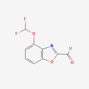 4-(Difluoromethoxy)benzo[d]oxazole-2-carbaldehyde