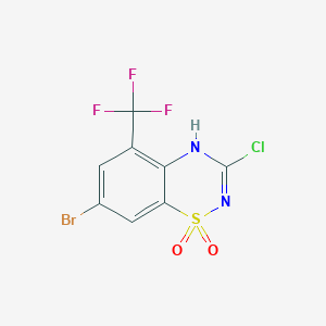 7-Bromo-3-chloro-5-(trifluoromethyl)-2H-benzo[e][1,2,4]thiadiazine 1,1-dioxide