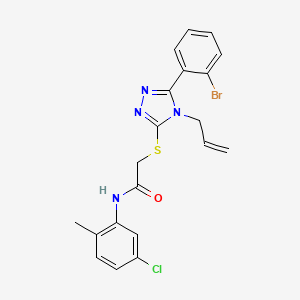 2-((4-Allyl-5-(2-bromophenyl)-4H-1,2,4-triazol-3-yl)thio)-N-(5-chloro-2-methylphenyl)acetamide