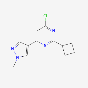 4-Chloro-2-cyclobutyl-6-(1-methyl-1H-pyrazol-4-yl)pyrimidine