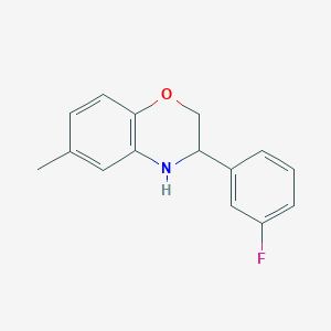 3-(3-Fluorophenyl)-6-methyl-3,4-dihydro-2H-benzo[b][1,4]oxazine