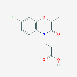 3-(7-Chloro-2-methyl-3-oxo-2H-benzo[b][1,4]oxazin-4(3H)-yl)propanoic acid