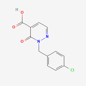 molecular formula C12H9ClN2O3 B11785575 2-(4-Chlorobenzyl)-3-oxo-2,3-dihydropyridazine-4-carboxylic acid 