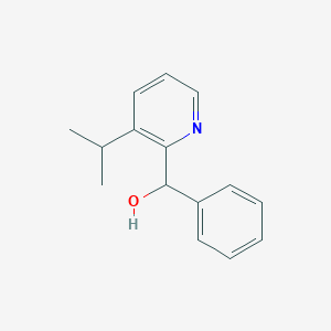 molecular formula C15H17NO B11785588 (3-Isopropylpyridin-2-yl)(phenyl)methanol 