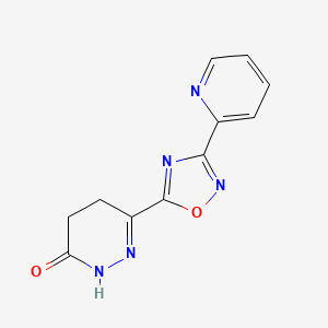 6-(3-(Pyridin-2-yl)-1,2,4-oxadiazol-5-yl)-4,5-dihydropyridazin-3(2H)-one