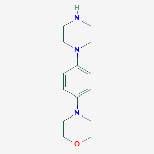 molecular formula C14H21N3O B117858 4-(4-Piperazin-1-ylphenyl)morpholine CAS No. 156605-79-7