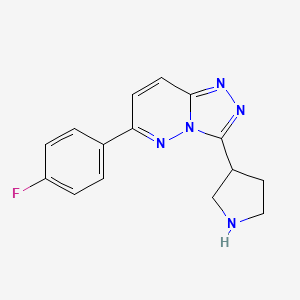 6-(4-Fluorophenyl)-3-(pyrrolidin-3-yl)-[1,2,4]triazolo[4,3-b]pyridazine