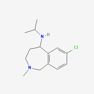 molecular formula C14H21ClN2 B11785857 7-Chloro-N-isopropyl-2-methyl-2,3,4,5-tetrahydro-1H-benzo[c]azepin-5-amine 