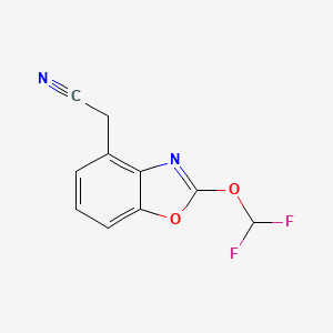 2-(Difluoromethoxy)benzo[d]oxazole-4-acetonitrile