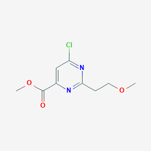 Methyl 6-chloro-2-(2-methoxyethyl)pyrimidine-4-carboxylate