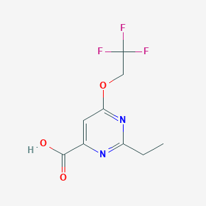 2-Ethyl-6-(2,2,2-trifluoroethoxy)pyrimidine-4-carboxylic acid