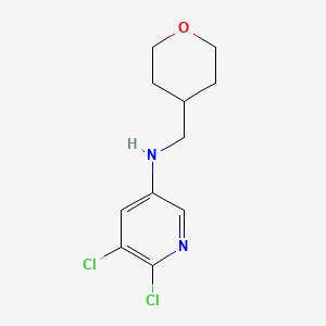 5,6-Dichloro-N-((tetrahydro-2H-pyran-4-yl)methyl)pyridin-3-amine