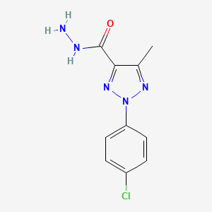 2-(4-Chlorophenyl)-5-methyl-2H-1,2,3-triazole-4-carbohydrazide