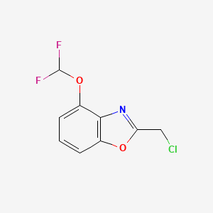 2-(Chloromethyl)-4-(difluoromethoxy)benzo[d]oxazole