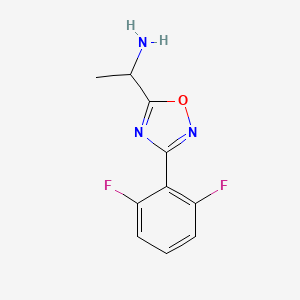 1-(3-(2,6-Difluorophenyl)-1,2,4-oxadiazol-5-yl)ethanamine