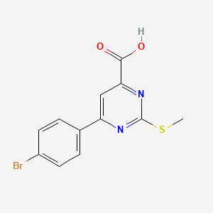 6-(4-Bromophenyl)-2-(methylthio)pyrimidine-4-carboxylic acid