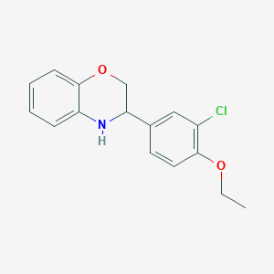 molecular formula C16H16ClNO2 B11786008 3-(3-Chloro-4-ethoxyphenyl)-3,4-dihydro-2H-benzo[b][1,4]oxazine 