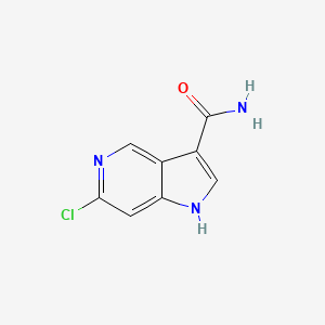 6-Chloro-1H-pyrrolo[3,2-c]pyridine-3-carboxamide