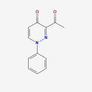 molecular formula C12H10N2O2 B11786113 3-Acetyl-1-phenylpyridazin-4(1H)-one 