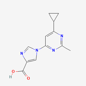 1-(6-Cyclopropyl-2-methylpyrimidin-4-yl)-1H-imidazole-4-carboxylic acid