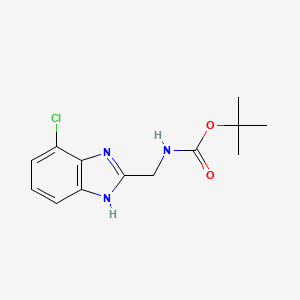 tert-Butyl ((4-chloro-1H-benzo[d]imidazol-2-yl)methyl)carbamate