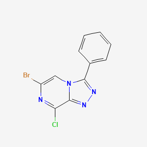 6-Bromo-8-chloro-3-phenyl-[1,2,4]triazolo[4,3-a]pyrazine