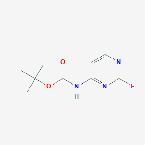 molecular formula C9H12FN3O2 B11786295 tert-Butyl (2-fluoropyrimidin-4-yl)carbamate 