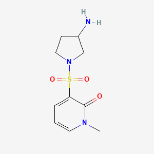 3-((3-Aminopyrrolidin-1-yl)sulfonyl)-1-methylpyridin-2(1H)-one