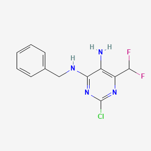 N4-Benzyl-2-chloro-6-(difluoromethyl)pyrimidine-4,5-diamine