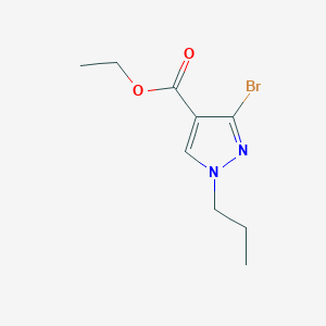 molecular formula C9H13BrN2O2 B11786521 Ethyl 3-bromo-1-propyl-1H-pyrazole-4-carboxylate 