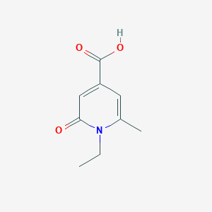 molecular formula C9H11NO3 B11786526 1-Ethyl-6-methyl-2-oxo-1,2-dihydropyridine-4-carboxylic acid 