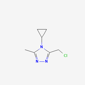 3-(chloromethyl)-4-cyclopropyl-5-methyl-4H-1,2,4-triazole