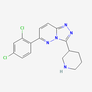 6-(2,4-Dichlorophenyl)-3-(piperidin-3-yl)-[1,2,4]triazolo[4,3-b]pyridazine