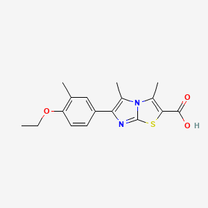 6-(4-Ethoxy-3-methylphenyl)-3,5-dimethylimidazo[2,1-b]thiazole-2-carboxylic acid