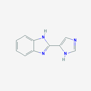 molecular formula C10H8N4 B117867 2-(1H-imidazol-4-yl)-1H-benzo[d]imidazole CAS No. 157519-98-7