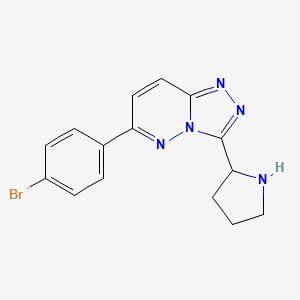 6-(4-Bromophenyl)-3-(pyrrolidin-2-yl)-[1,2,4]triazolo[4,3-b]pyridazine