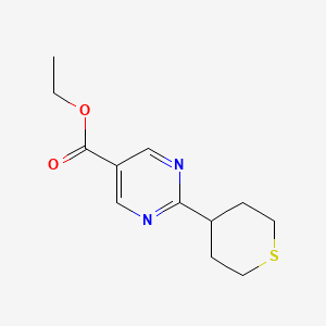 Ethyl 2-(tetrahydro-2H-thiopyran-4-YL)pyrimidine-5-carboxylate