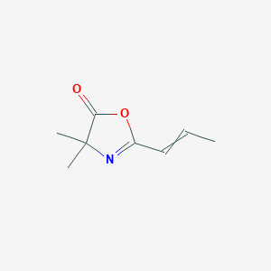 molecular formula C8H11NO2 B1178681 4,4-Dimethyl-2-prop-1-enyl-1,3-oxazol-5-one CAS No. 125376-15-0