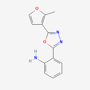 2-(5-(2-Methylfuran-3-yl)-1,3,4-oxadiazol-2-yl)aniline