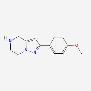 2-(4-Methoxyphenyl)-4,5,6,7-tetrahydropyrazolo[1,5-A]pyrazine