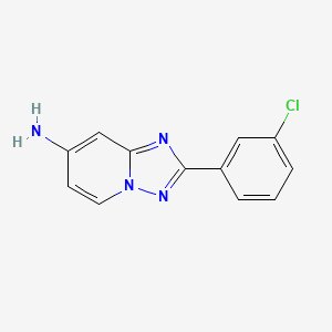 2-(3-Chlorophenyl)-[1,2,4]triazolo[1,5-a]pyridin-7-amine